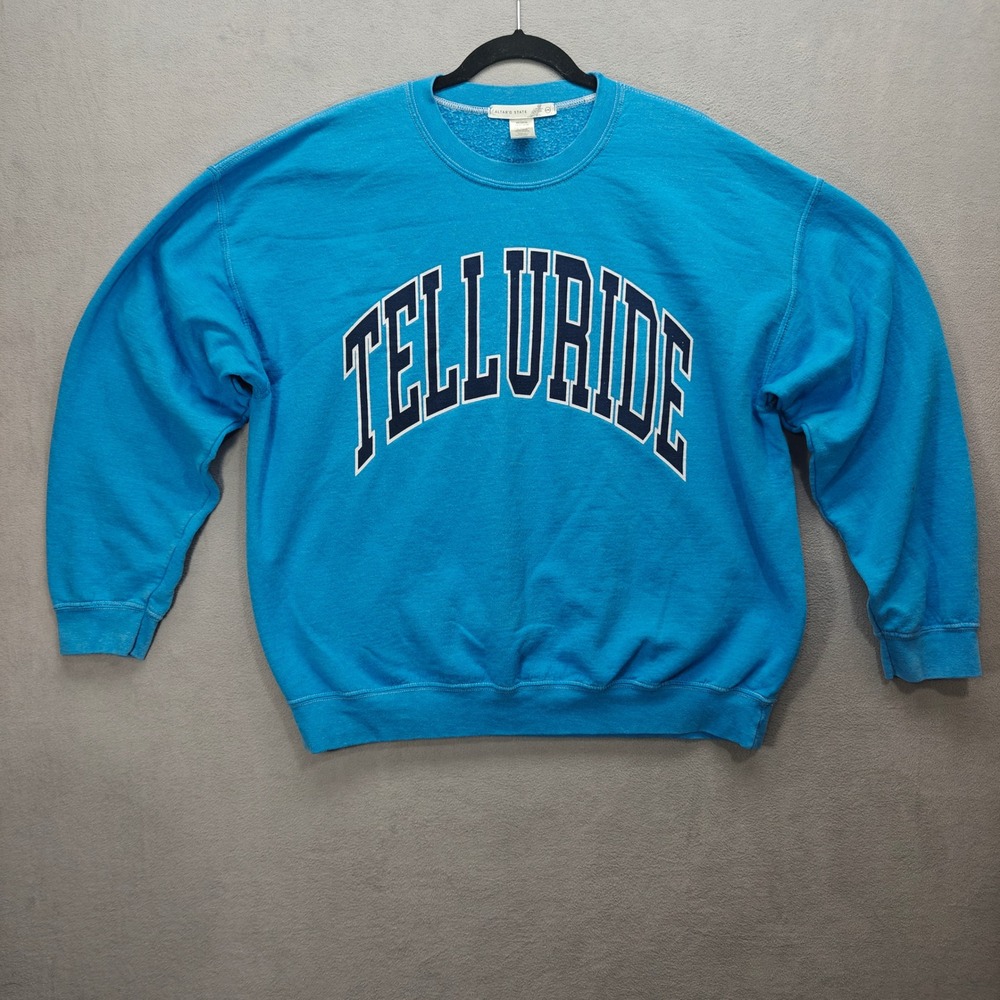 Altar'd State Oversized Telluride Sweatshirt Womens L/XL Preppy Graphic Winter